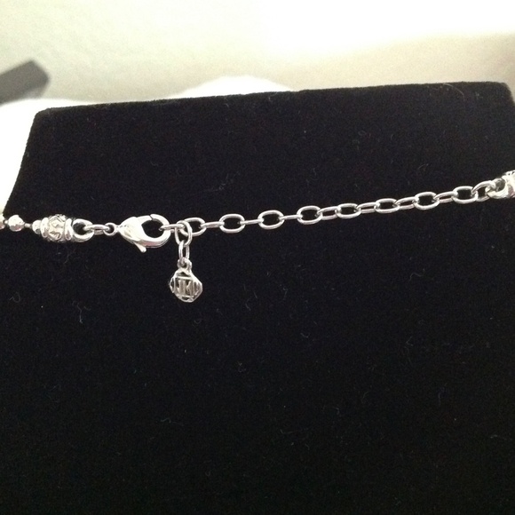 John Medeiros Beaded Silver Chain with Pave Slide - Picture 4 of 4